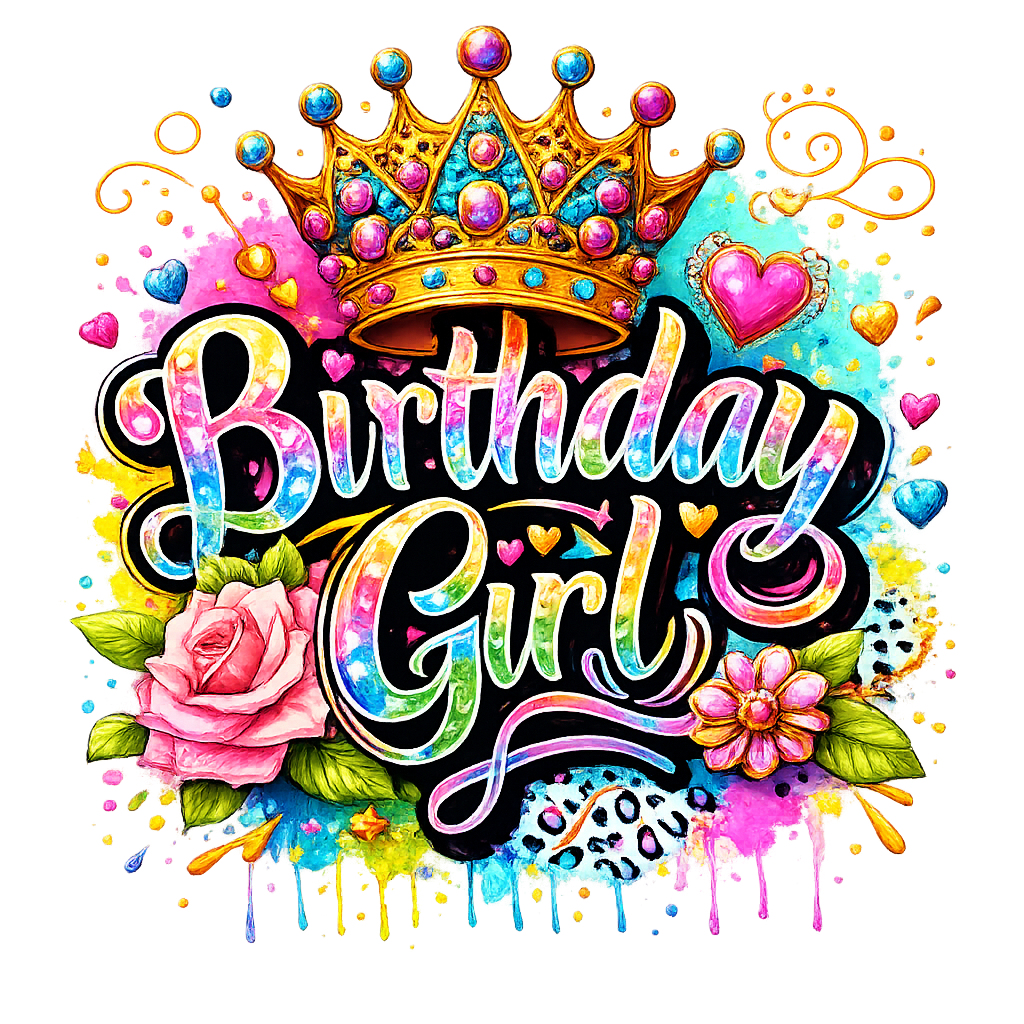 Birthday Girl DTF Transfer