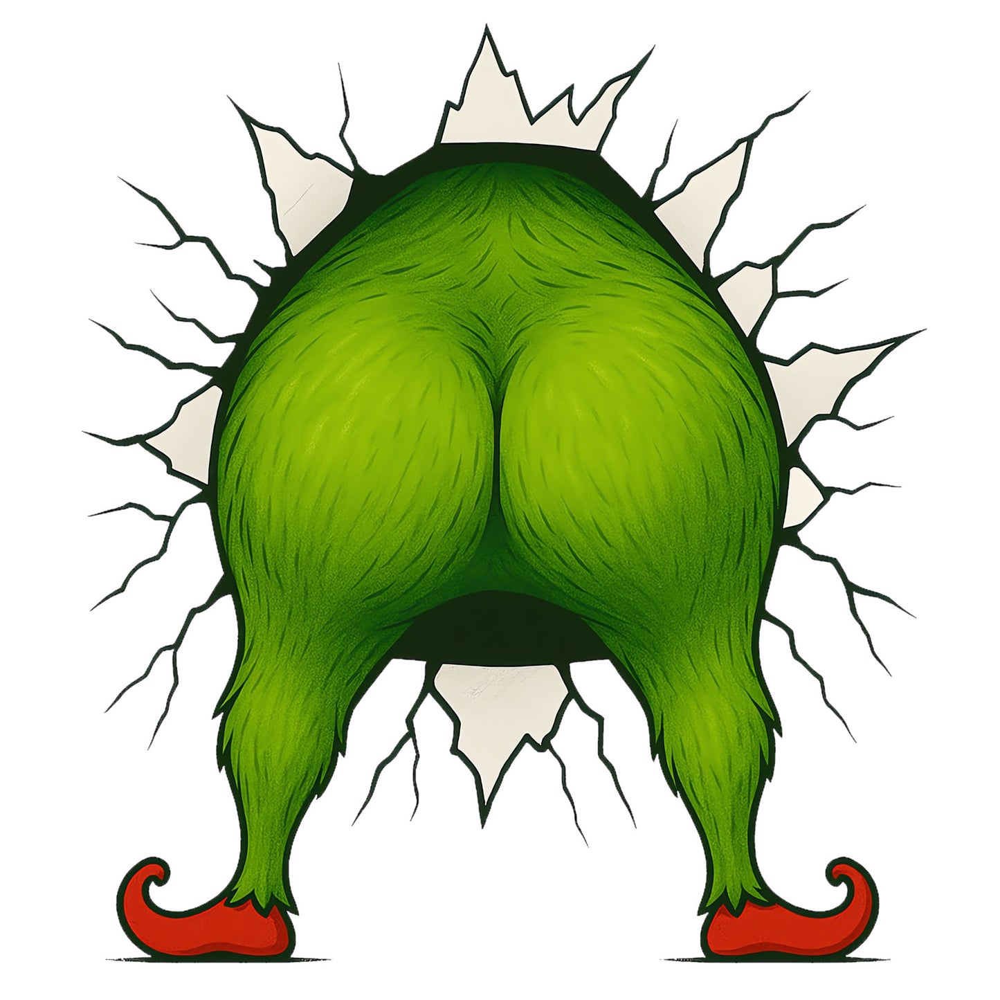 Grinch Front and Back - Front Image DTF Transfer