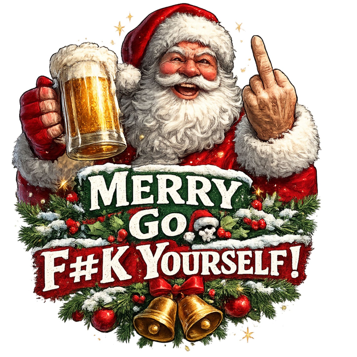 Merry F Yourself DTF Transfer