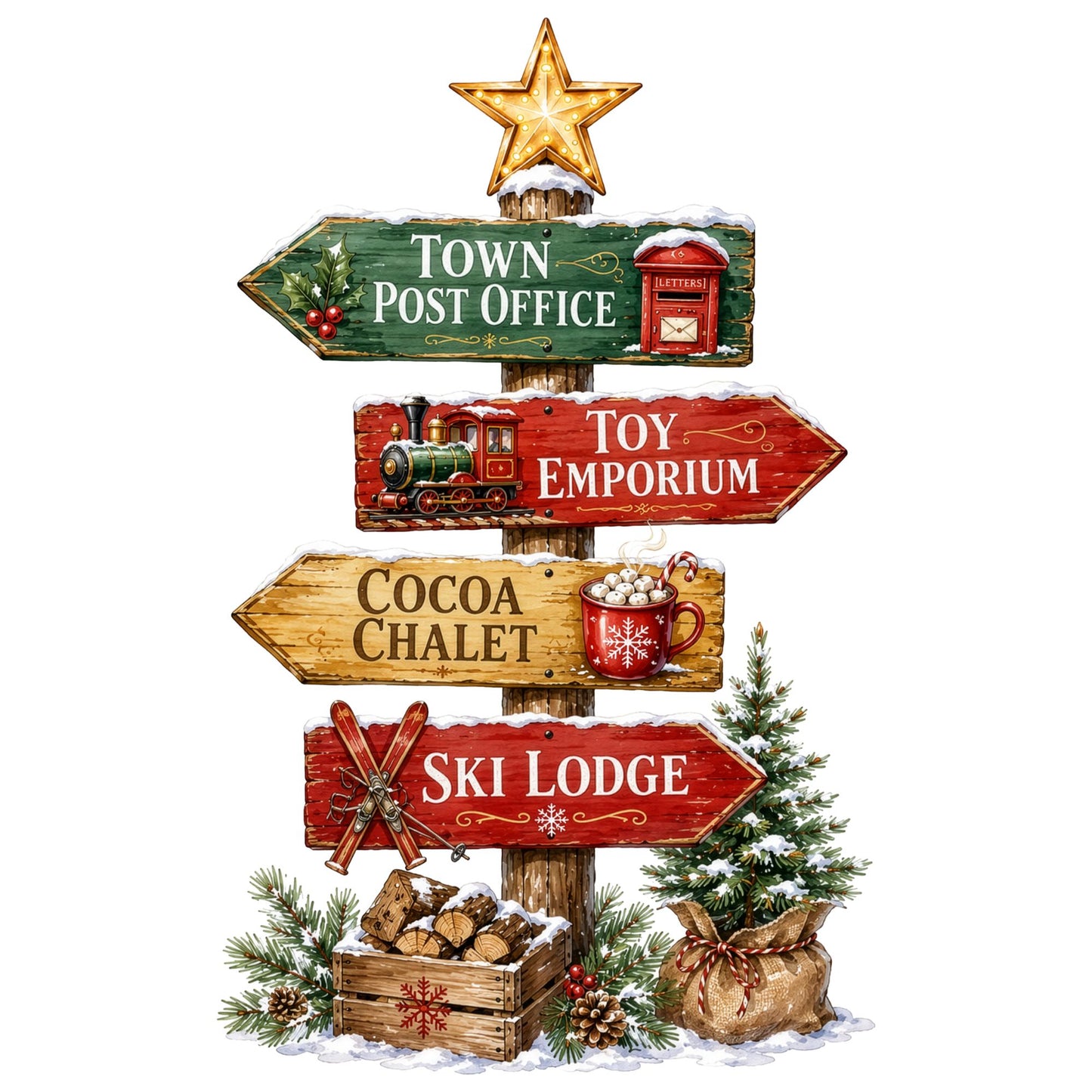 Town Post Office DTF Transfer