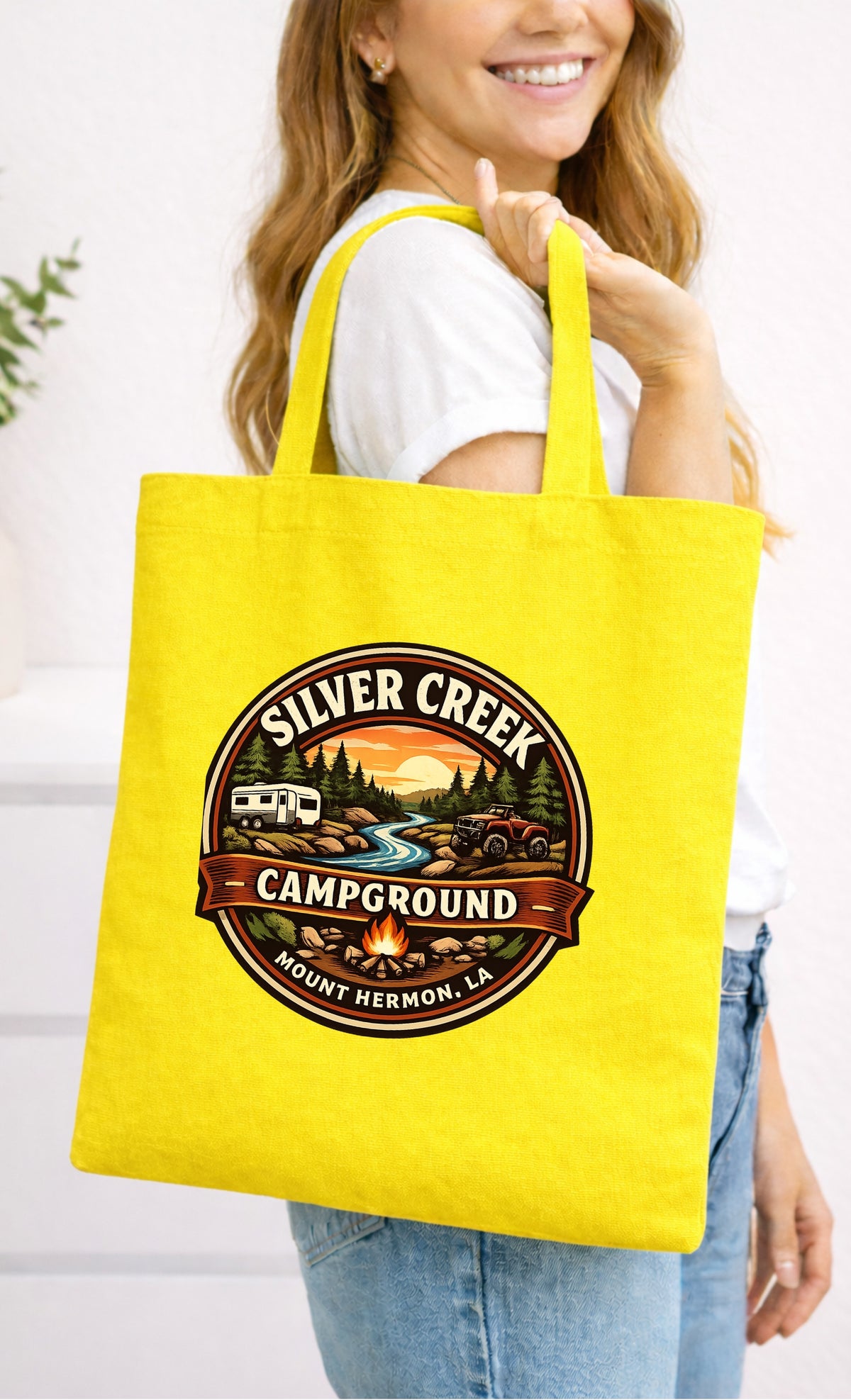 Spring Creek Campground Small Tote Bag