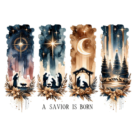 A Savior Is Born DTF Transfer