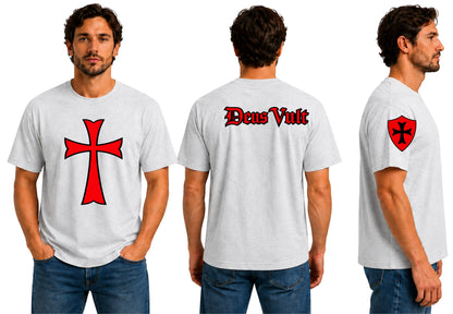 Knights Templar Cross Graphic T-Shirt