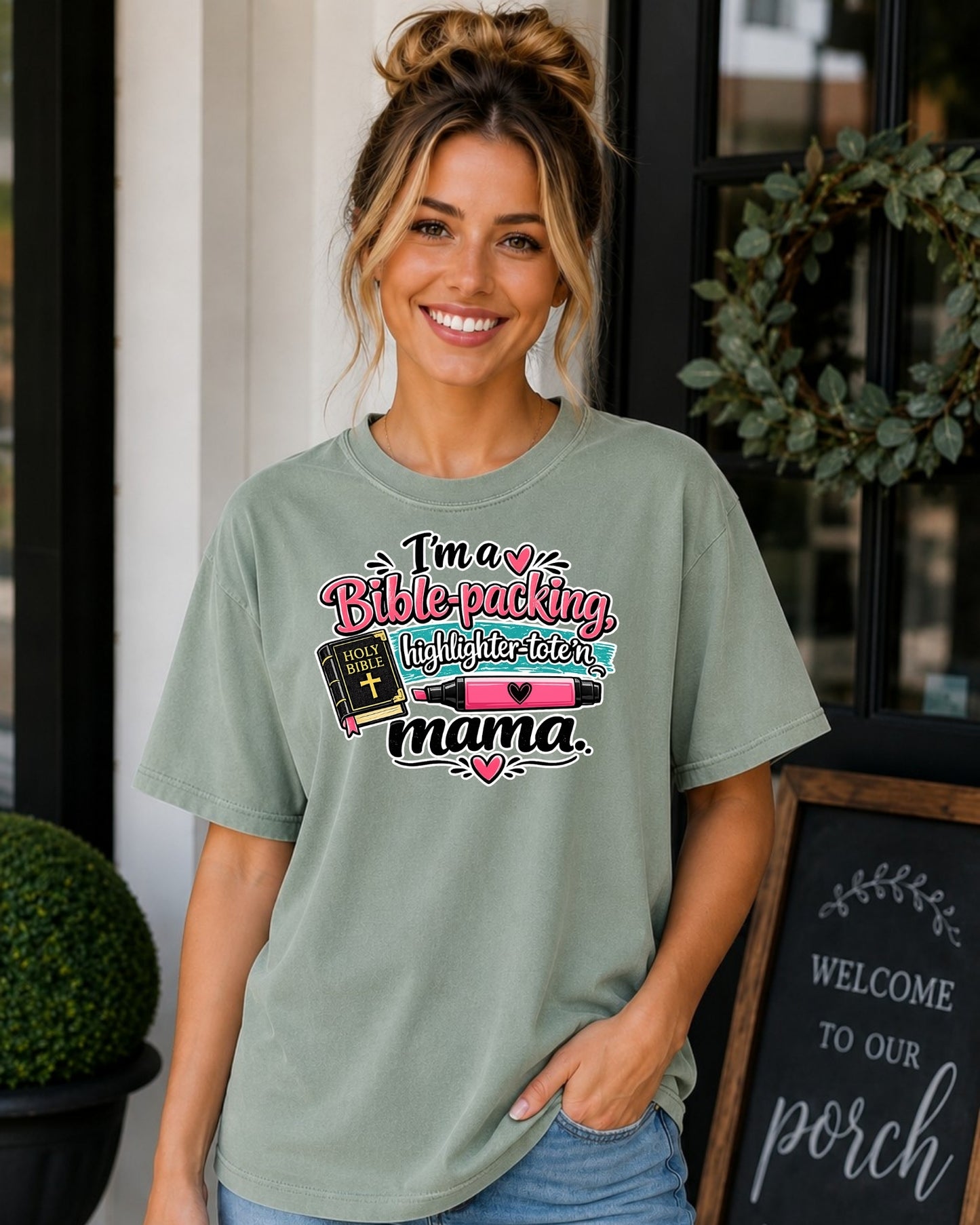 Comfort Colors Bible Packing Mama
