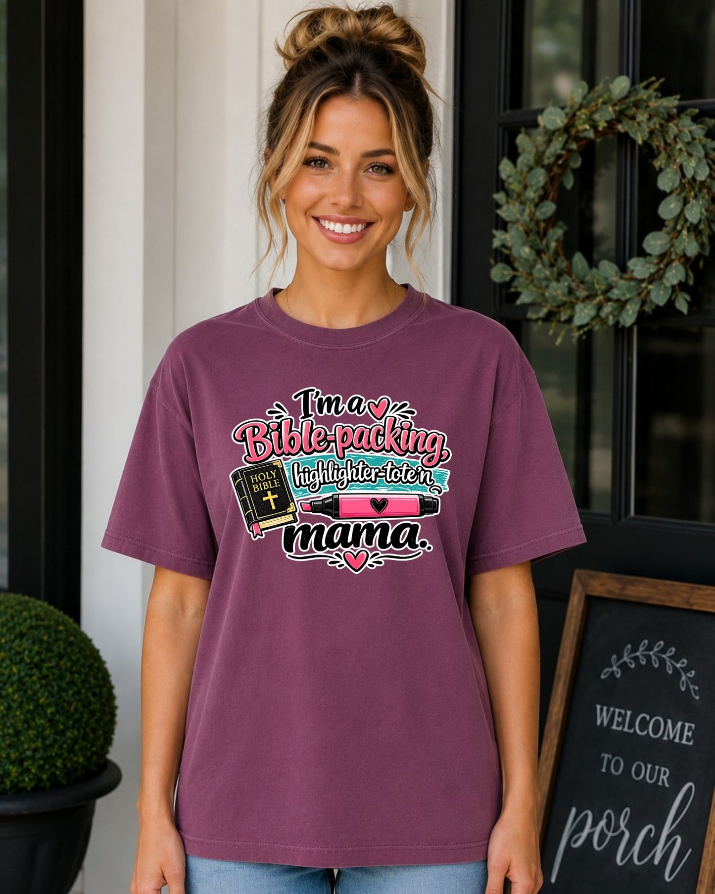 Comfort Colors Bible Packing Mama