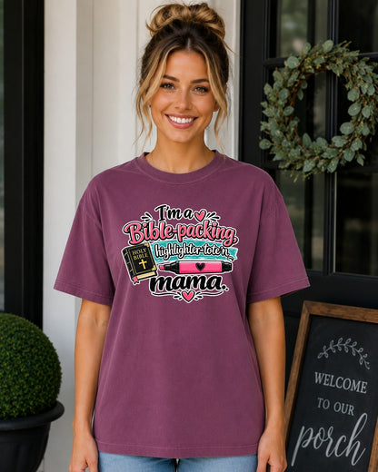 Comfort Colors Bible Packing Mama
