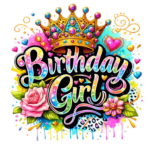 Birthday Girl DTF Transfer