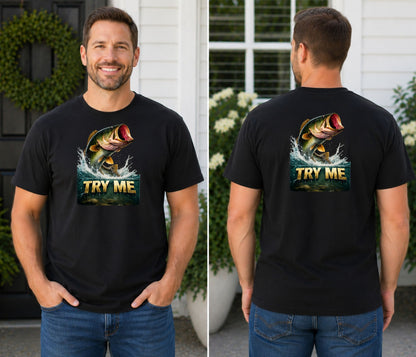 TRY ME Bass Fishing Tee