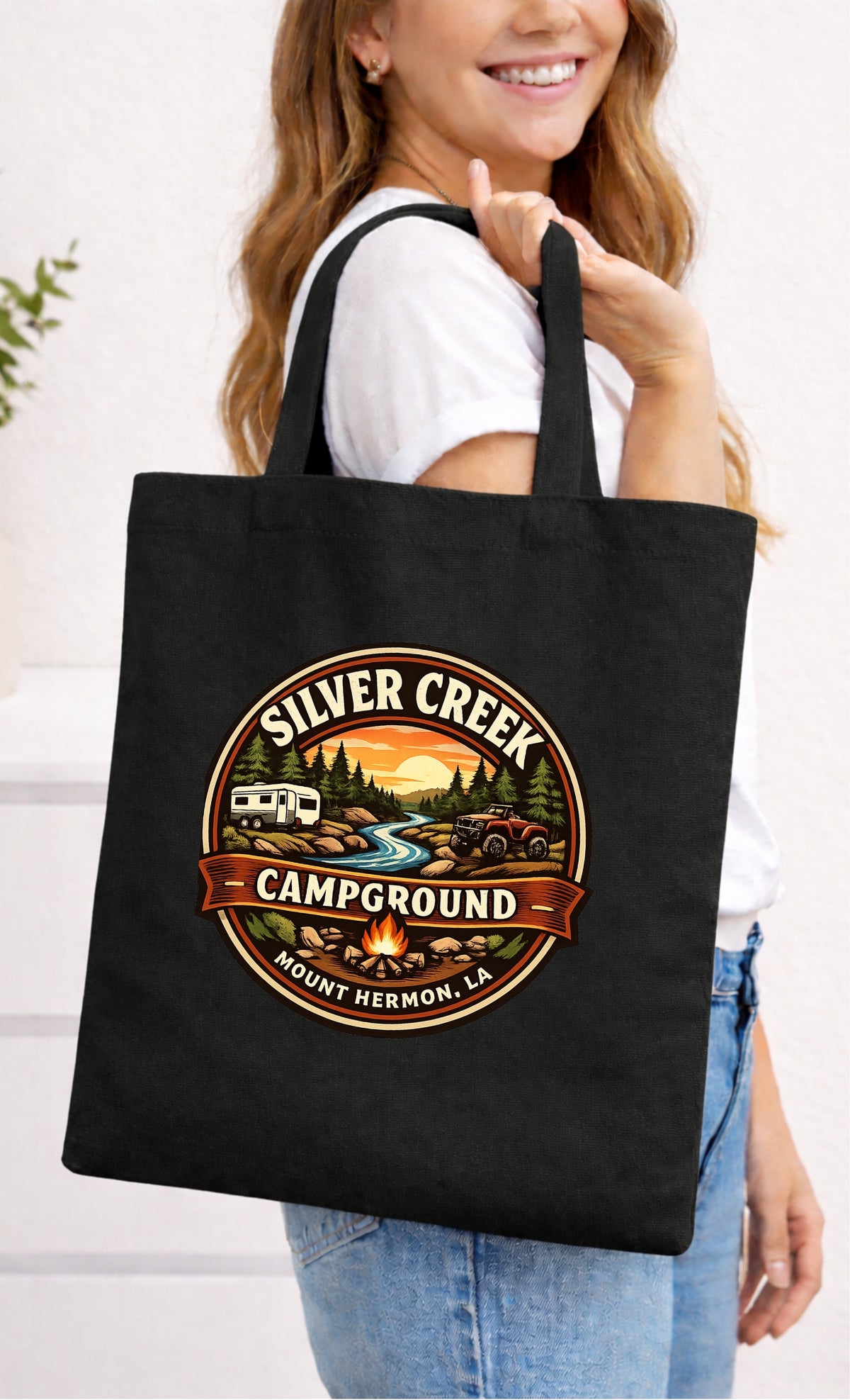 Spring Creek Campground Small Tote Bag