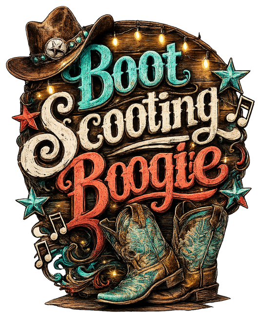 Boot Scooting Boogie DTF Transfer