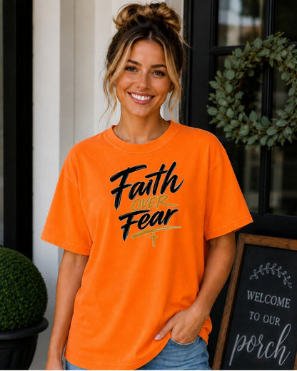 Comfort Colors Faith Over Fear Tee