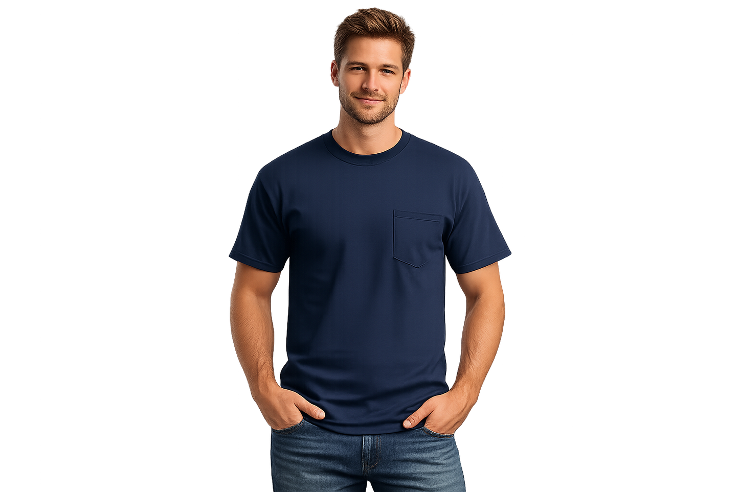 Gildan G830 - Unisex 50/50 Pocket T-Shirt