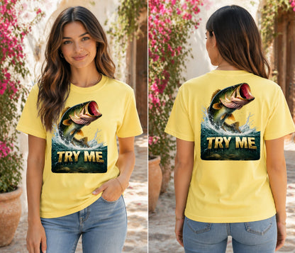 TRY ME Bass Fishing Tee