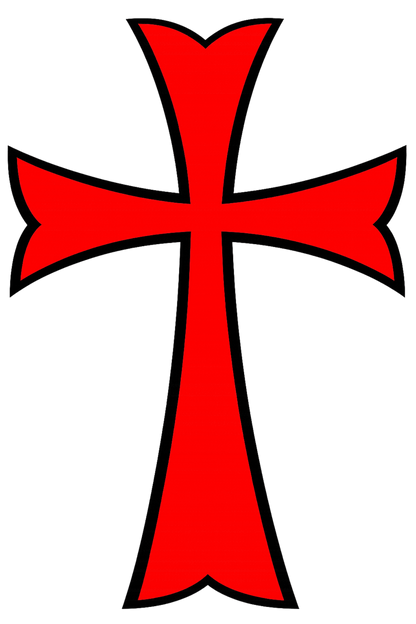 Knights Templar Cross Graphic T-Shirt