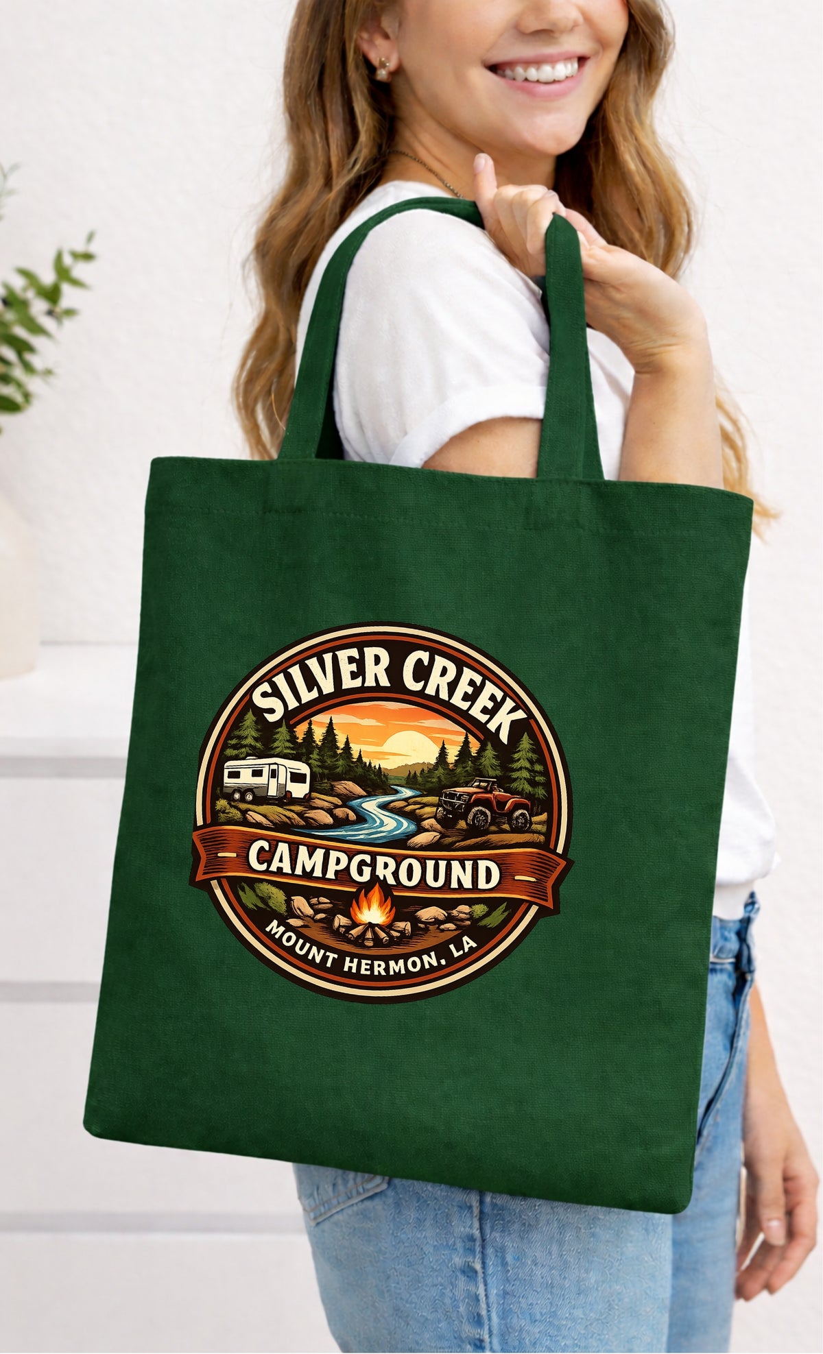 Spring Creek Campground Small Tote Bag