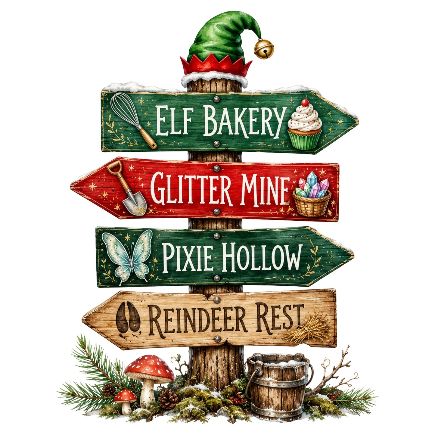 Elf Bakery DTF Transfer