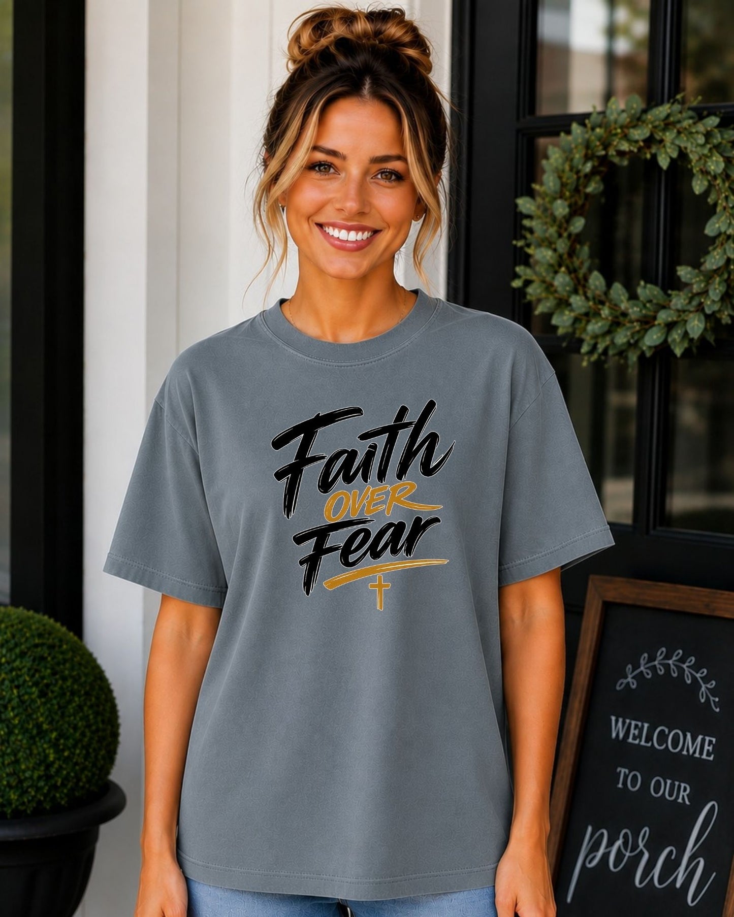Comfort Colors Faith Over Fear Tee