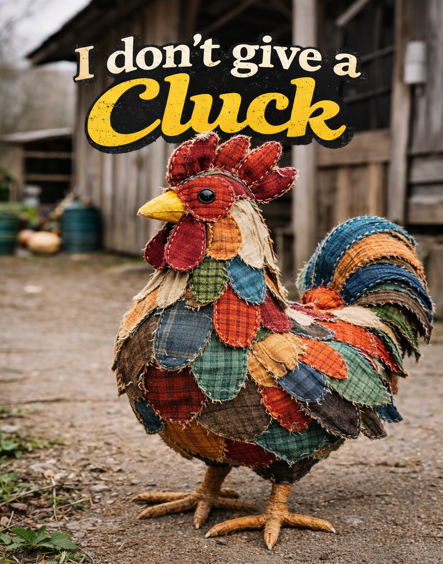 I Don't Give A Cluck DTF Transfer