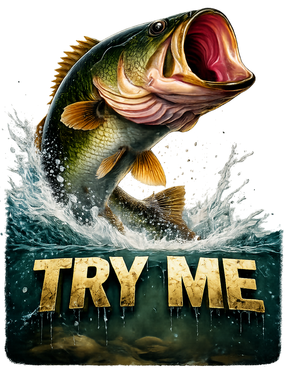 TRY ME Bass Fishing Tee