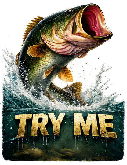 TRY ME Bass Fishing Tee