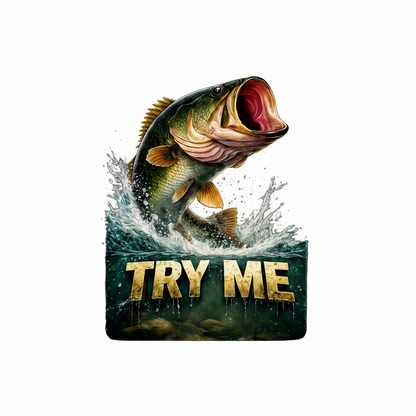 TRY ME Bass Fishing Tee