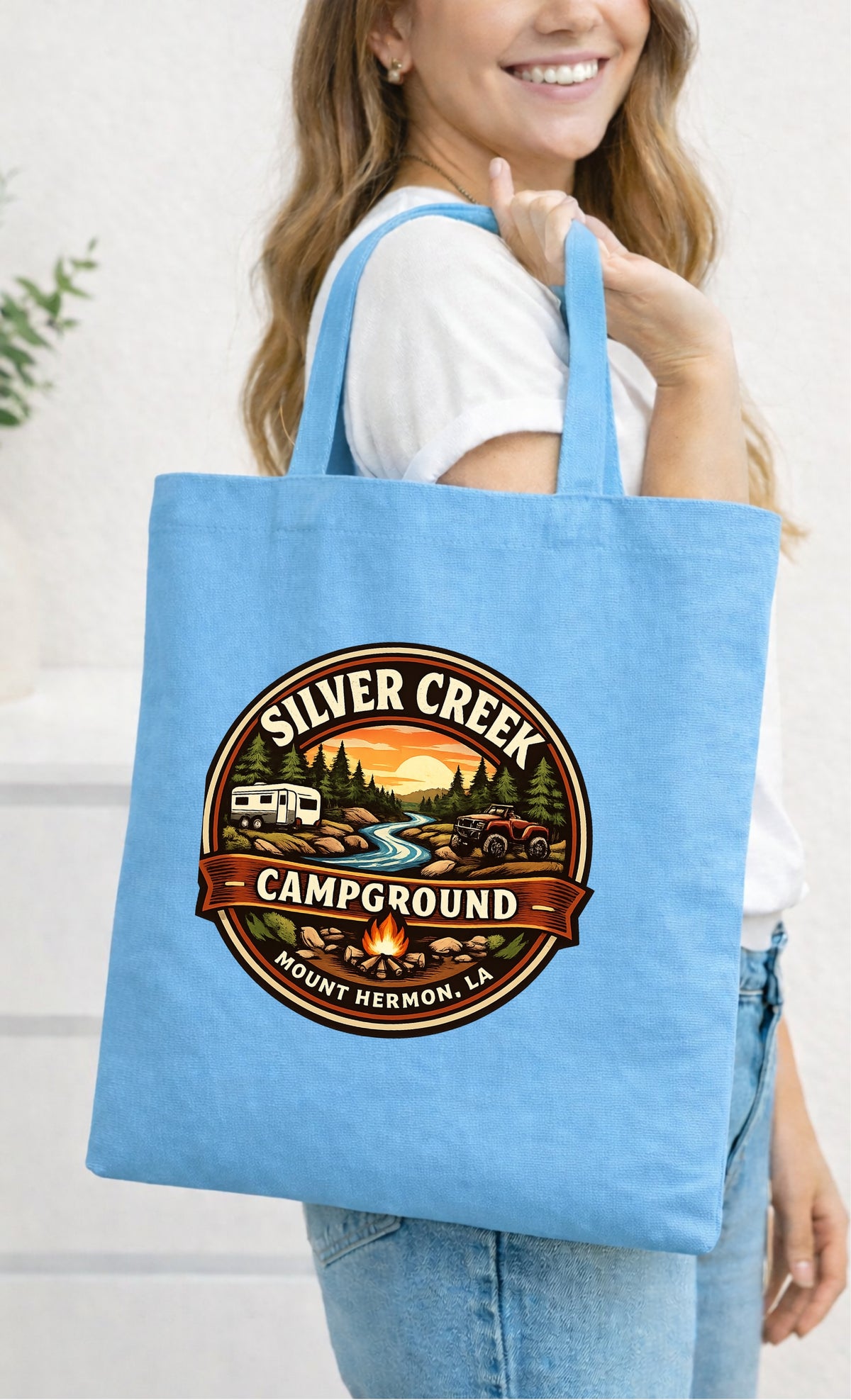 Spring Creek Campground Small Tote Bag