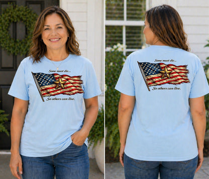 American Flag with Gold Star