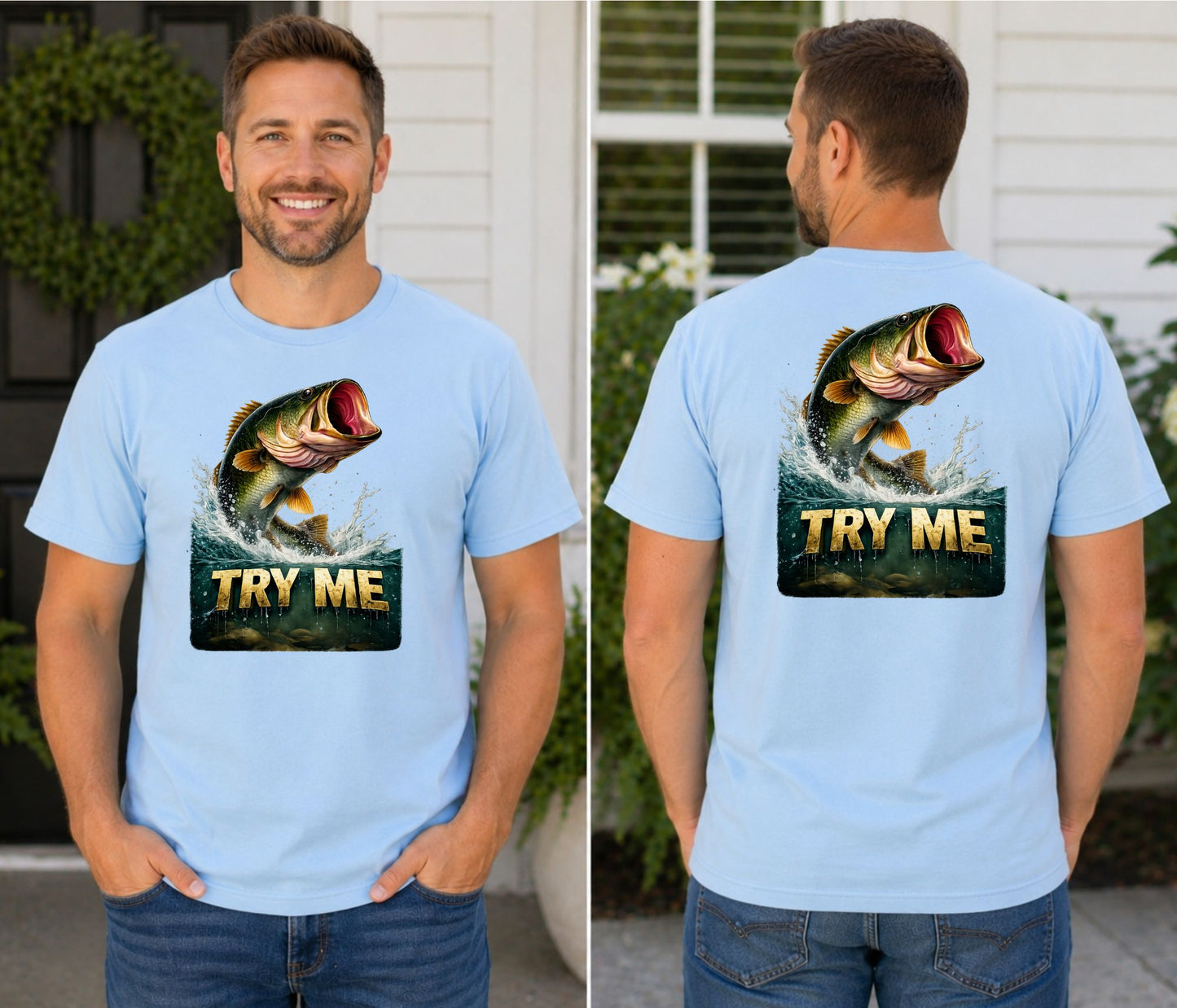 TRY ME Bass Fishing Tee