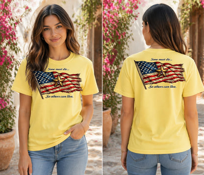 American Flag with Gold Star