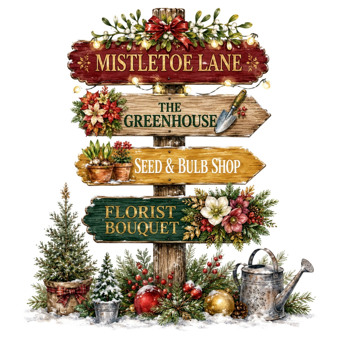 Mistletoe Lane DTF Transfer