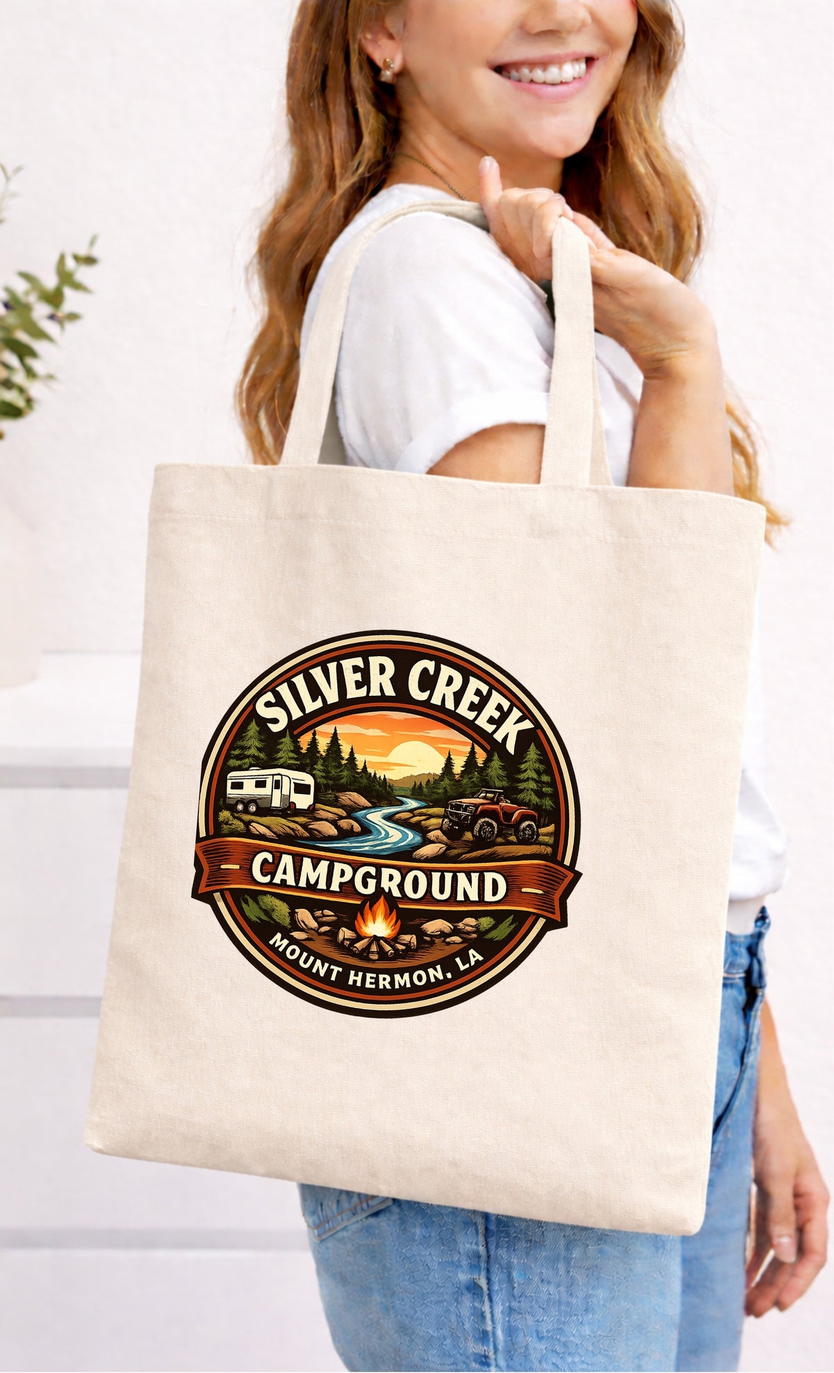 Spring Creek Campground Small Tote Bag