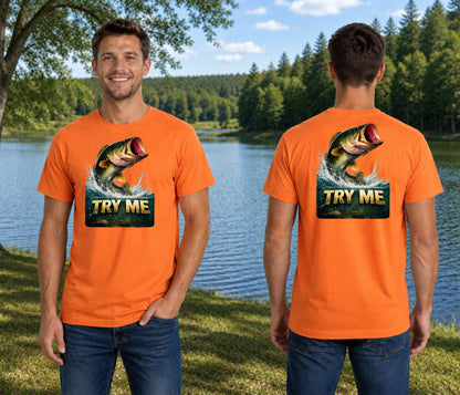 TRY ME Bass Fishing Tee