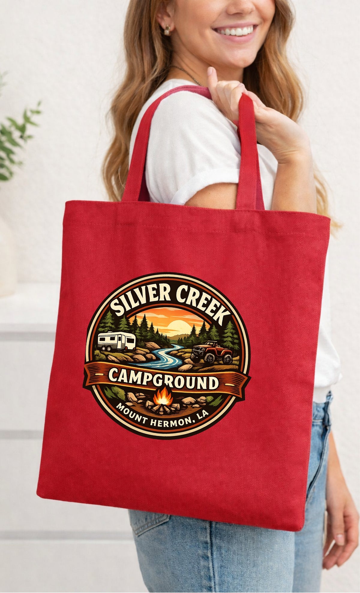 Spring Creek Campground Small Tote Bag