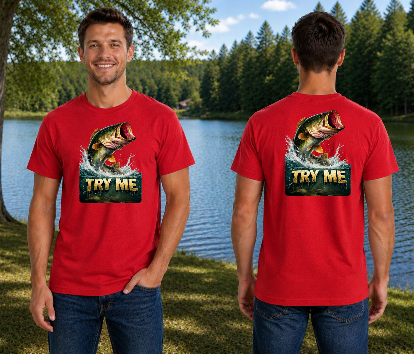 TRY ME Bass Fishing Tee