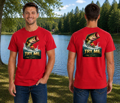 TRY ME Bass Fishing Tee