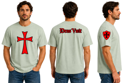 Knights Templar Cross Graphic T-Shirt