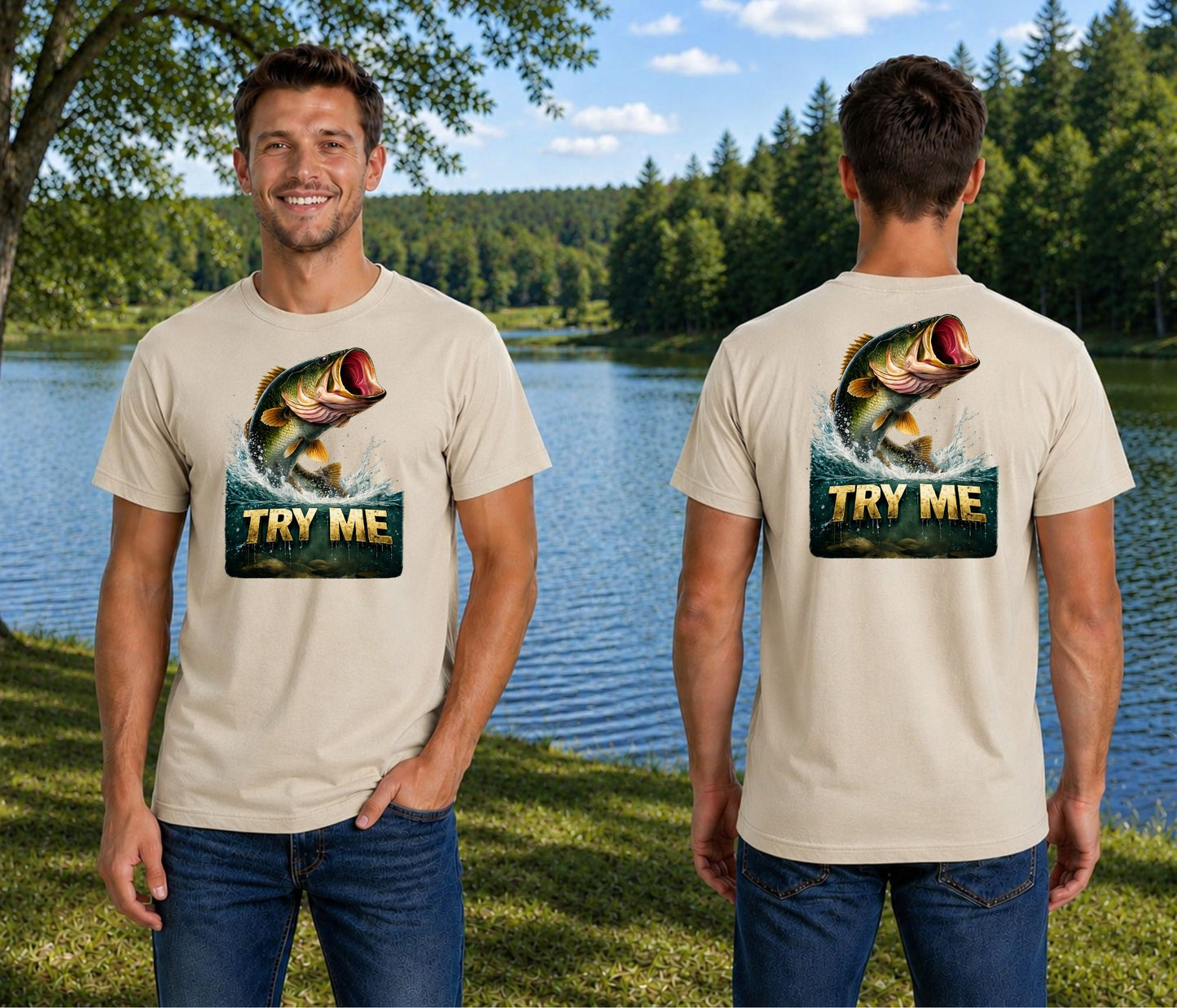 TRY ME Bass Fishing Tee