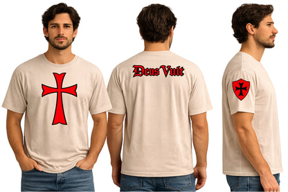 Knights Templar Cross Graphic T-Shirt