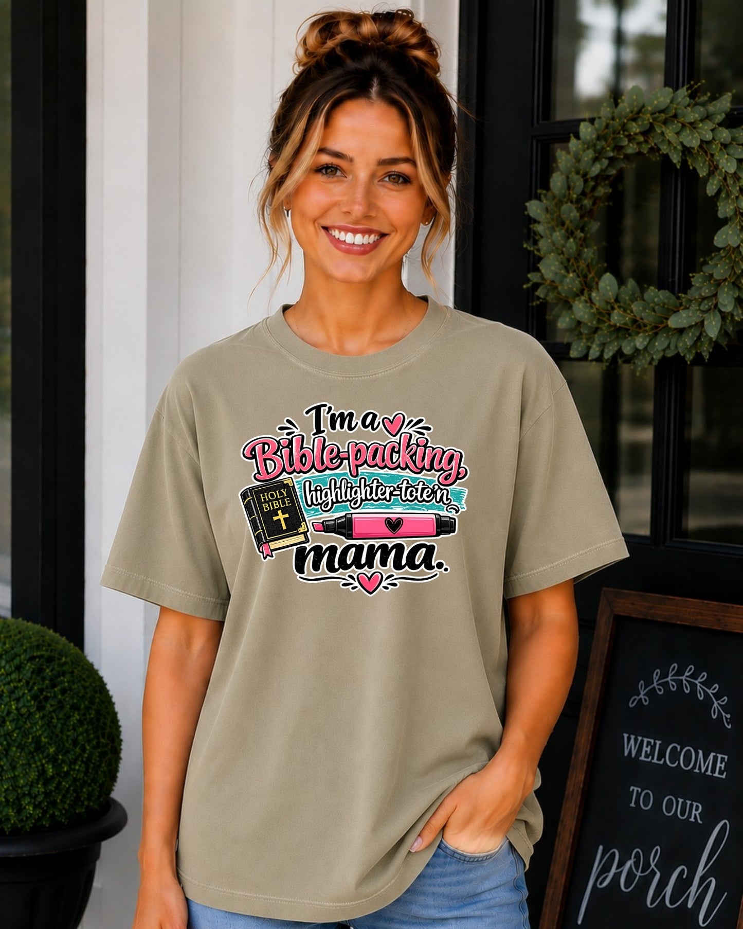 Comfort Colors Bible Packing Mama