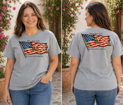 American Flag with Gold Star