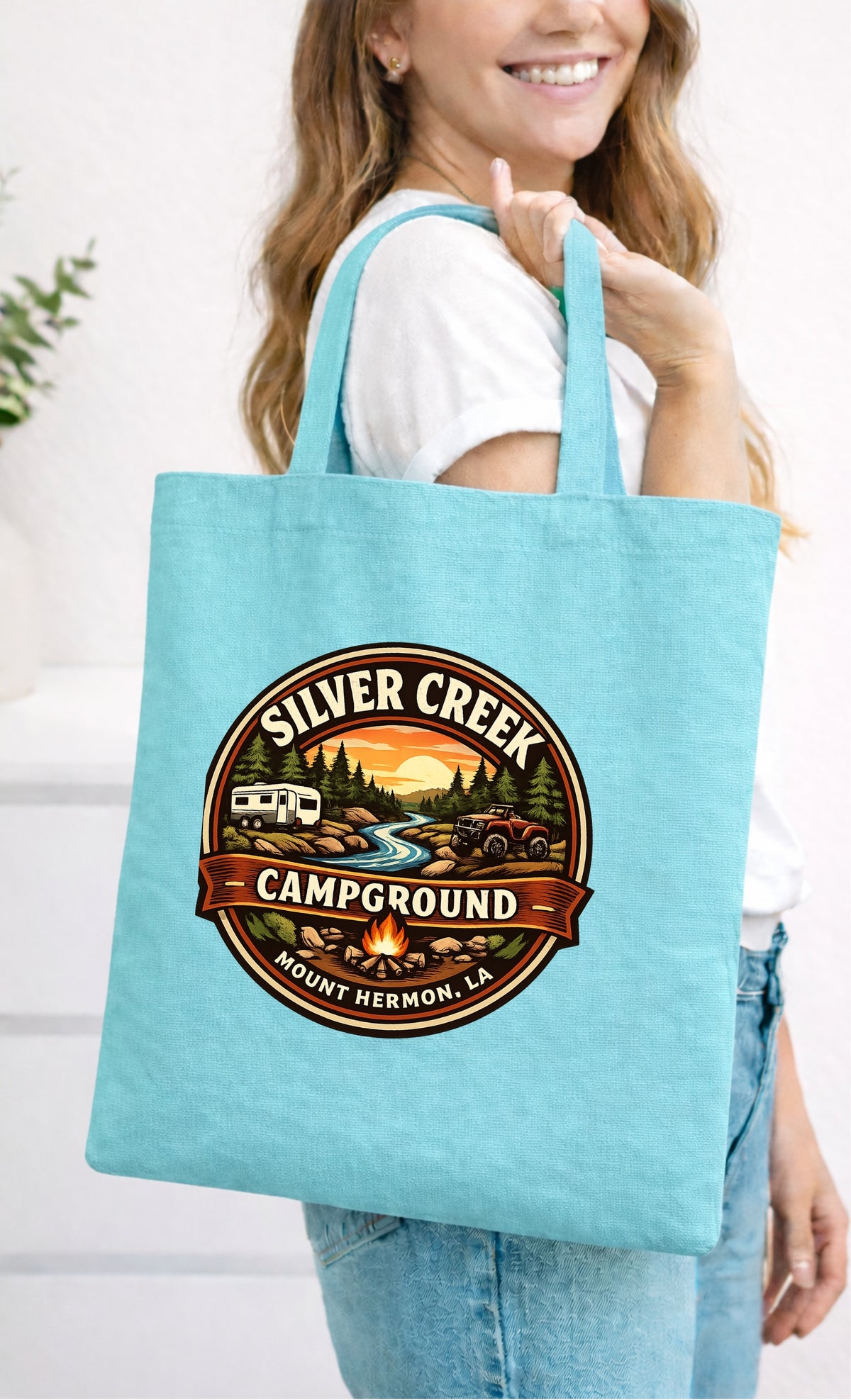 Spring Creek Campground Small Tote Bag