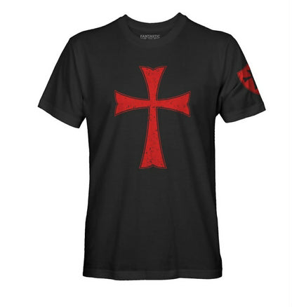 Knights Templar Cross Graphic T-Shirt