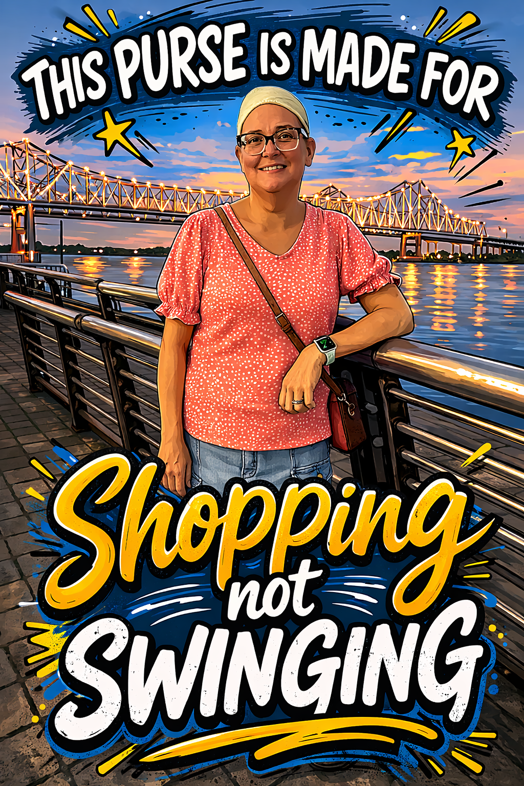 Brittany Combs - Small Colored Canvas Bag (Choose your Image)