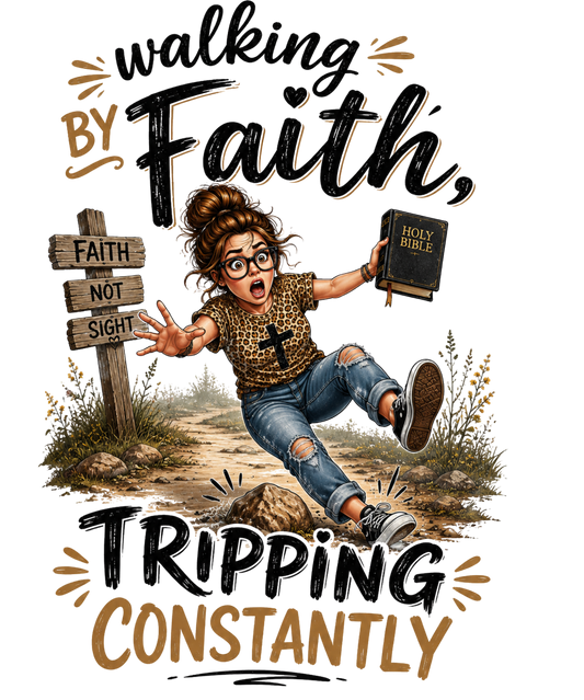 Walk by Faith Trippin DTF Transfer
