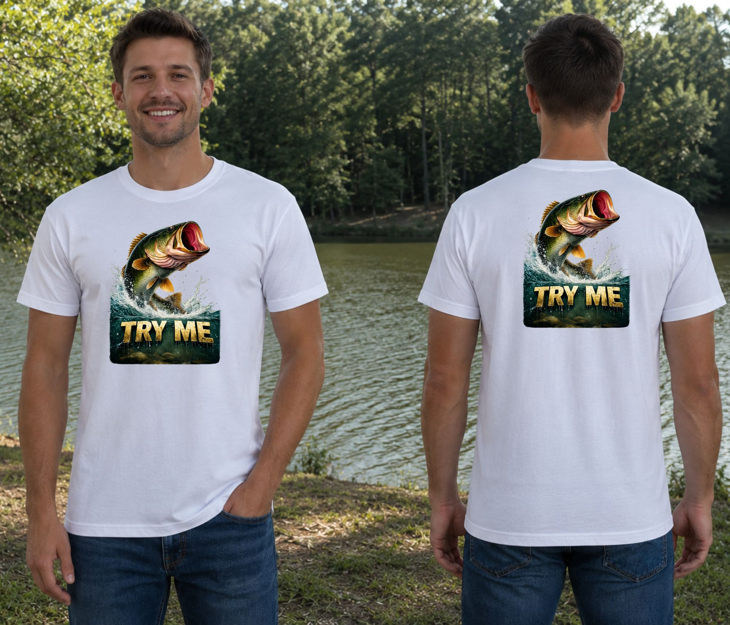 TRY ME Bass Fishing Tee