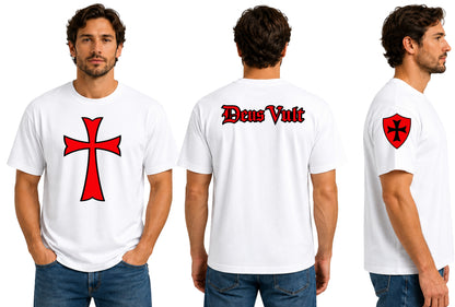 Knights Templar Cross Graphic T-Shirt