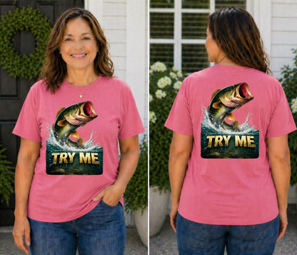TRY ME Bass Fishing Tee