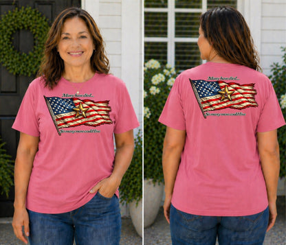 American Flag with Gold Star