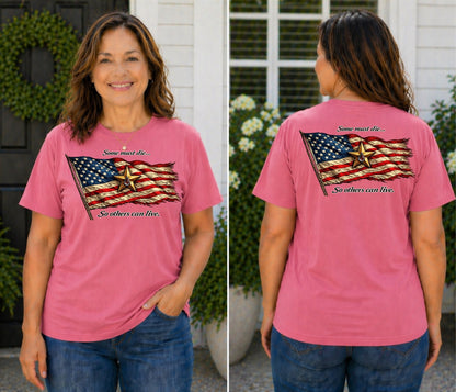 American Flag with Gold Star