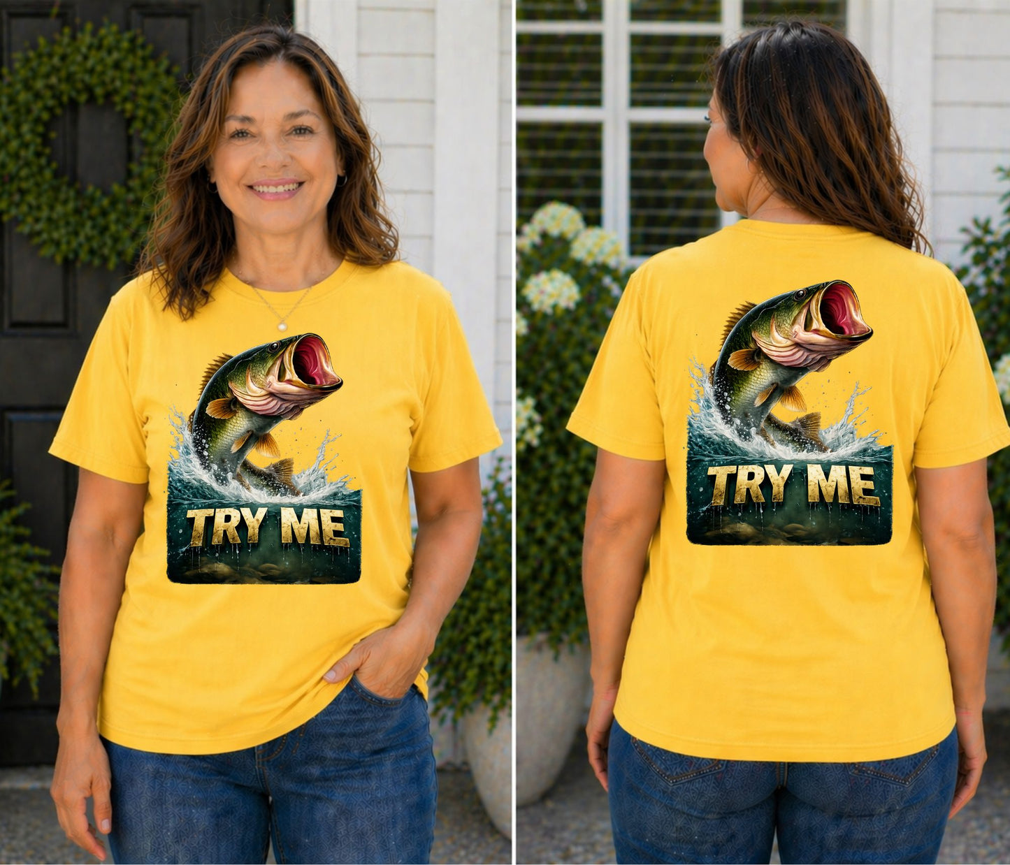 TRY ME Bass Fishing Tee